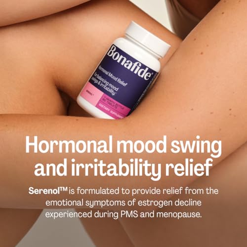 Bonafide Hormonal Mood Relief for Women Serenol – Hormone-Free, Clinically Studied – Helps Relieve Hormonal Mood Swings, Irritability & PMS Bloating – 1-Month Supply