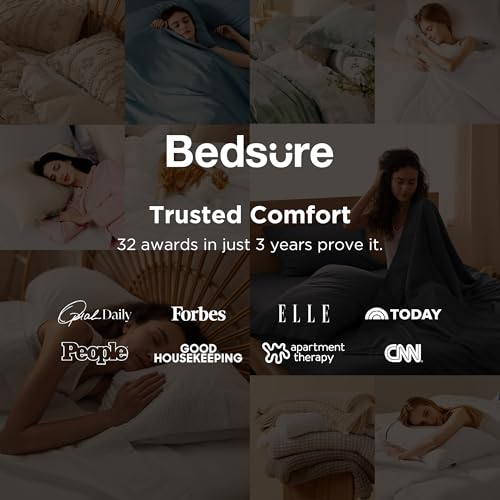 Bedsure Queen Sheet Set - 4 Pieces Soft, Breathable, Cooling Bed Sheets