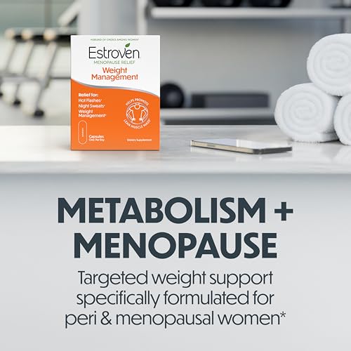 Estroven Weight Management for Menopause Relief Supplement for Women, 30 Ct | Hormone-free, Drug-free, Hot Flash & Night Sweat Relief*, Black Cohosh, Perimenopause Pre-menopause Support, 1 Capsule Daily
