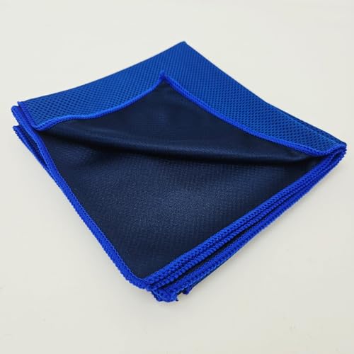 Premium Quality Microfiber Cooling Towel Set, Royal Blue, 2-Pack, 30" x 12" inches, Best for Workout, Sports, Yoga, Cycling, Gym, Walking and Other Outdoor Work.