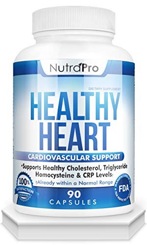 NutraPro Healthy Heart - Heart Health Supplements. Artery Cleanse & Protect .Supports Healthy Cholesterol and Triglyceride. GMP Certified.