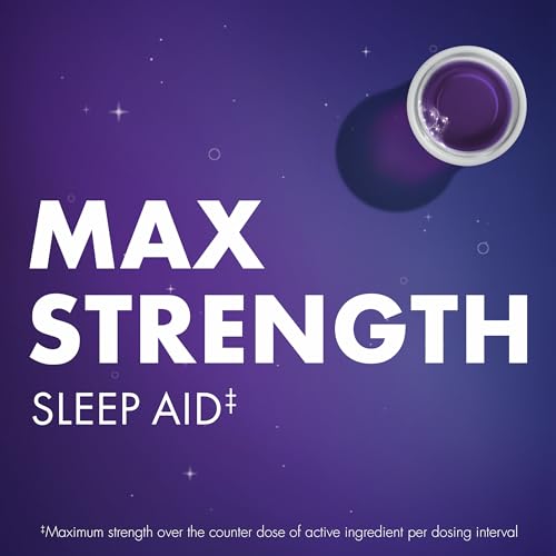 ZzzQuil Liquid Sleep Aid, Diphenhydramine 50mg HCl, Nighttime Sleep Aid Liquid, Sleep Aids for Adults, Warming Berry Flavored, 12 FL OZ