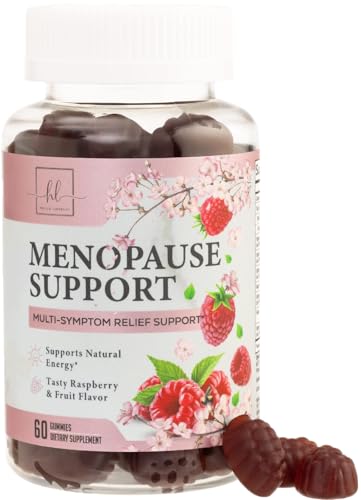 Menopause Supplement Gummies - Women's Menopause Relief with Black Cohosh for Natural Mild Hot Flashes & Night Sweats Support - Complete Female Menopause Support Gummy Supplements - 60 Gummies
