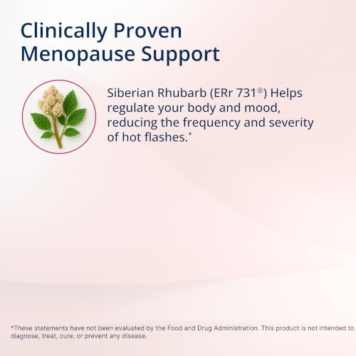 Metagenics Estrovera, Menopausal Comfort Support, 30 Tablets | Menopausal Comfort Supplement, Clinically Studied ERr 731 Rhubarb Extract, Supports Menopausal Symptom Relief, Vegetarian