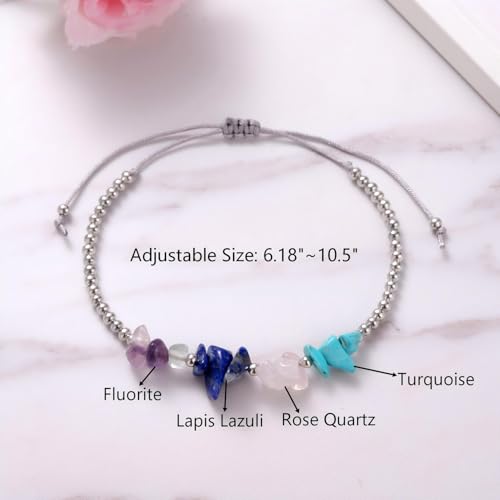 Ukodnus Menopause Bracelet for Women, Hot Flashes Relief Hormone Balance Jewelry, Mood Swings Stress Sleep Support, Menopause Gift Self Care Wellness Bracelet