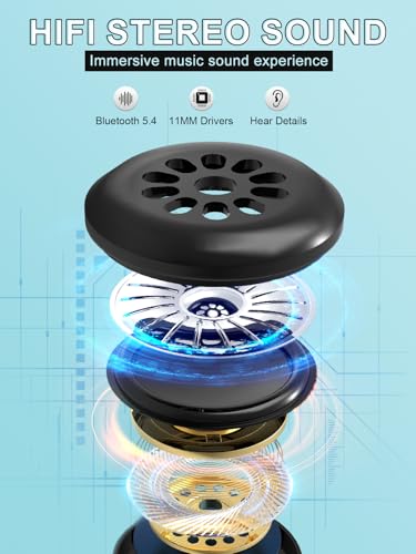 LC-dolida Uyku Kulaklıkları, 3D Uyku Maskesi Bluetooth Kablosuz Müzik Göz Maskesi, Yan Yatanlar İçin Uyku Kulaklıkları, Bluetooth Kulaklıklı Uyku Maskesi, Ultra İnce Stereo Hoparlörler Uyku İçin Mükemmel