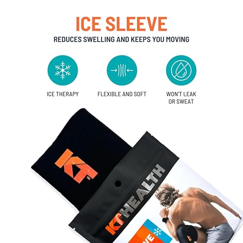 KT Health, Size XS/S, Ice Sleeve and Universal Bag, Direct 360 Degree Cooling and Compression