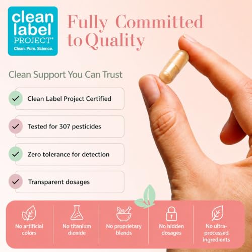 Chaly Perimenopause & Menopause Supplement for Women – Non-Hormonal Hormone Balance for Hot Flashes, Mood & Libido – KSM-66 Ashwagandha, Affron Saffron – Clean Label Project Certified, Vegan, 60 Ct