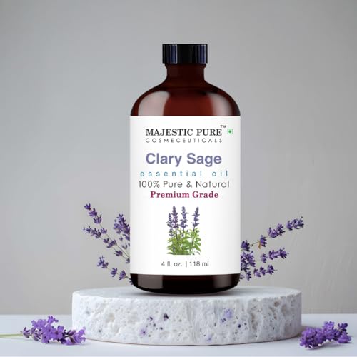 Majestic Pure Clary Sage Essential Oil for Diffuser - 4 Fl Oz
