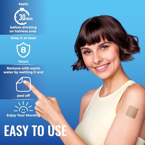 YETAIM Kadın ve Erkekler İçin İyileştirici Bantlar: 48'li Paket Enerji Artışı Hızlı İyileşme - Gündüz Gece Parti Desteği - Parti Eğlencesi ve Sabah Canlanması İçin Kola, Boyuna, Bileğe ve Sırta Uygulanabilir - Açık Mavi