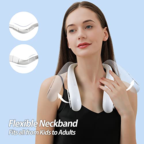 AMACOOL Bladeless Neck Fan, Mothers Day Gifts for Mom, Gifts for Father Dad Husband, Rechargeable Wearable Fan for Men Women Hot Flashes Relief Travel Outdoor Sports Golf Cruise Essentials 2026