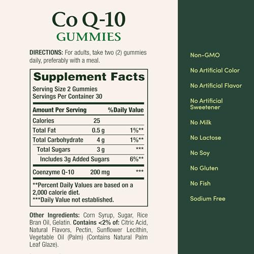 Nature's Bounty CoQ10 Gummies, 200mg, 60 Count