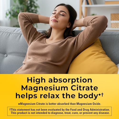 Nature Made High Absorption Magnesium Citrate 200mg per Serving, 60 Gummies