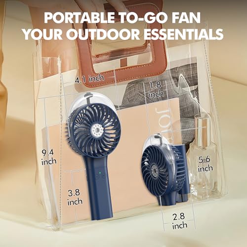 MORECORE Portable Misting Fan, 180° Foldable Handheld Personal Fan | Cooling Mist Spray, Gifts for Mother Mom Wife Girl, for Women Skincare & Makeup, Men Travel Beach Cruise Disney Essentials