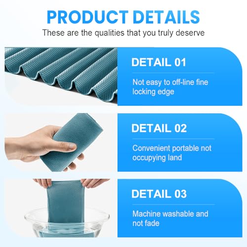 Instant Cooling Towel with Storage Bottle, Ice Towel for Neck Face for Sports Gym & Hot Weather (Orange)