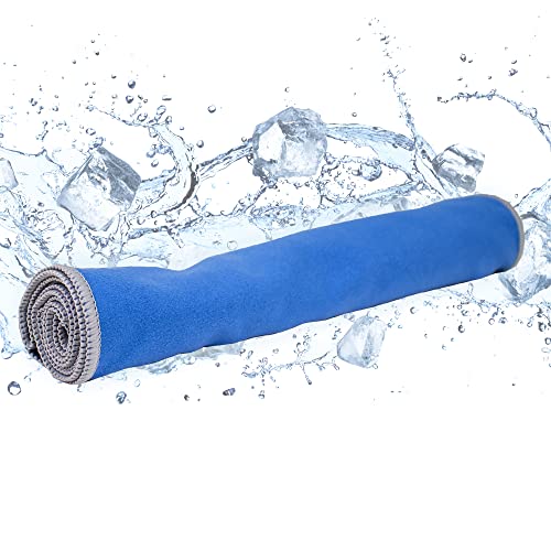 FROGG TOGGS Chilly Pad Pro Soft Cooling Towels for Face and Neck, 33"x10.5" | Chemical-free microfiber towel, instant long-lasting cooling relief, for pool, beach, basketball, golf, camping, fitness