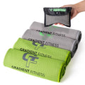 Cooling Towels (4 Pack) - Breathable Sweat Towel, Cooling Towel for Neck & Face - Neck Cooler for Quick Cool Down for Gym, Running, Golf, Yoga, Camping & Sports (Green|Grey, 4)