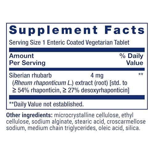 Life Extension Menopause Relief – Siberian Rhubarb, Menopause Supplement for Women, Ease hot Flashes, Mood Swings, Night Sweats Relief, Hormone-Free, Gluten-Free, Non-GMO, Vegetarian, 30 Tablets
