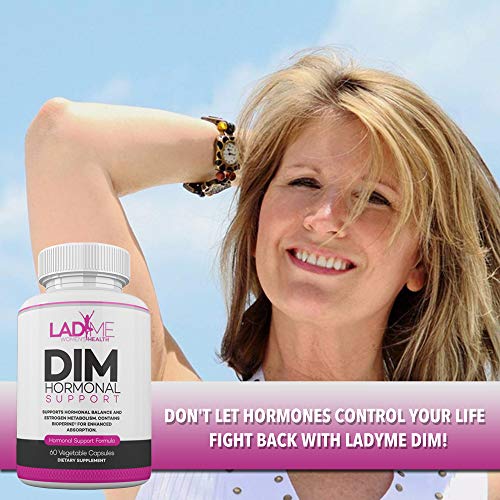 DIM Supplement for Women 150mg - Hormone Balance Support Complex by LadyMe (60 Capsules)
