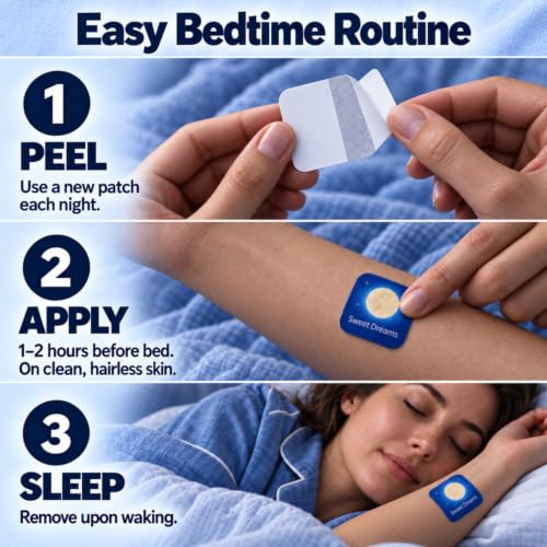 Melatonin Sleep Patches for Adults, 30 Count