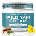Botanicals Wild Yam Cream: Hormone Balance, Menopause Support 2Oz | infused with Evening Primrose Oil, Soothes Hot Flashes, PMS Nighttime, Sleep Comfort, Non-Greasy, Gift for Mom (Unscented)