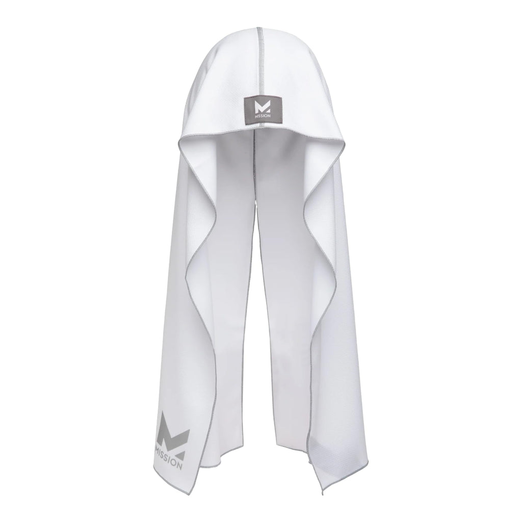 MISSION Cooling Hoodie Towel, Evaporative Cool Technology, Cools Instantly When Wet, UPF 50 Sun Protection, Contours Your Head to Stay in Place, Great for Sports, Fitness, Gym