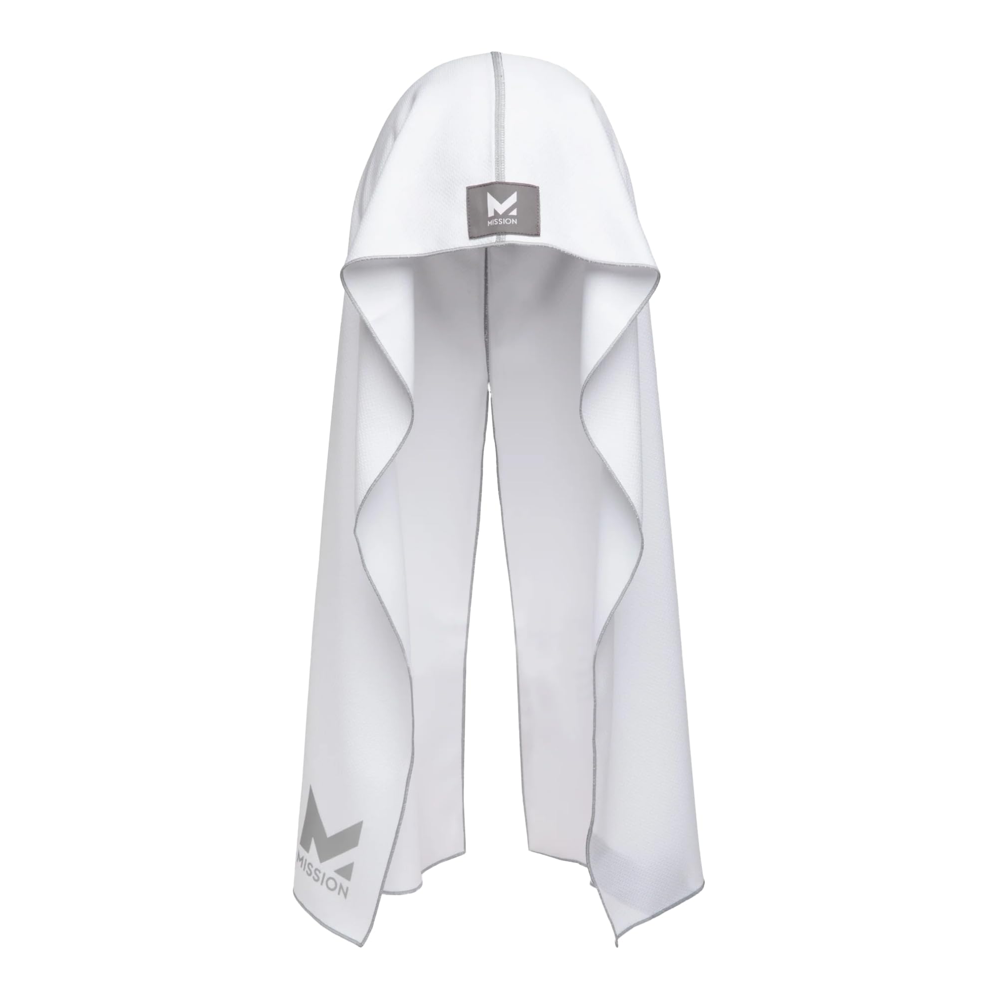 MISSION Cooling Hoodie Towel, Evaporative Cool Technology, Cools Instantly When Wet, UPF 50 Sun Protection, Contours Your Head to Stay in Place, Great for Sports, Fitness, Gym
