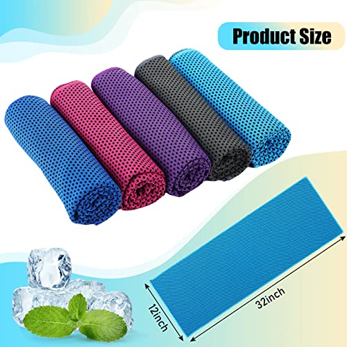 BBTO 100 Pack Cooling Towel Bulk | Ice Cold Sweat Rags, Breathable Microfiber Chilly Towel, Neck & Face, Sport Accessories, for Gym Yoga Golf Workout Beach