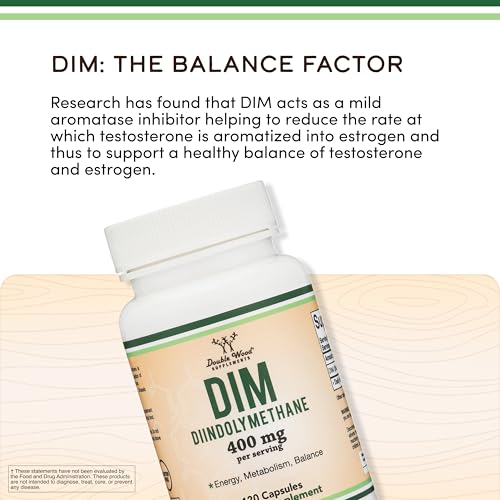 DIM 400mg, Estrogen Balance + Clear Skin, Women + Men, 60 Capsules
