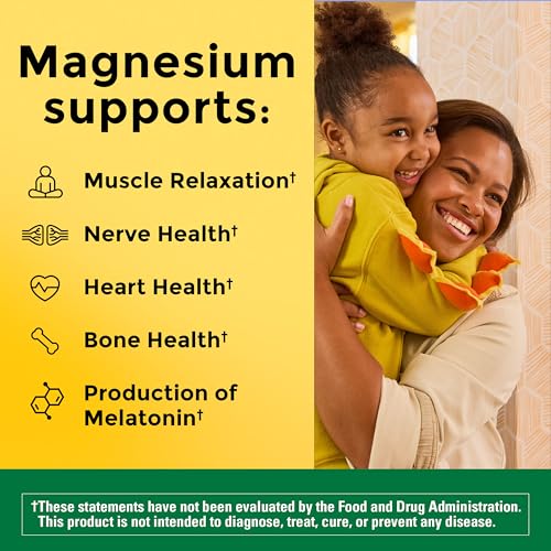 Nature Made Magnesium Glycinate 200 mg per Serving, 60 Capsules