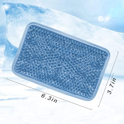 Ice Pack – Reusable Hot & Cold Compress for Pain Relief. | 3 pack blue, flexible design with soft covers, for knee, foot, ankle, neck, sports swelling & injuries