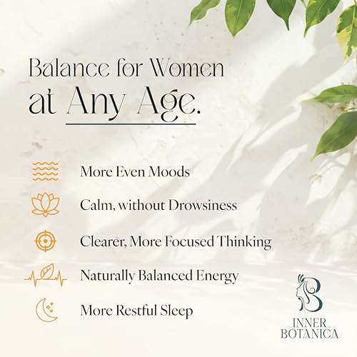 Stability Perimenopause Supplements & Menopause Support | (60 Capsules) with16 Natural Ingredients - L-Theanine, Saffron & Maca Root, Daily Hormone Support & Emotional Balance, Vegan