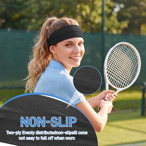 Cooling Headbands for Women, Instant Cooling Dual-Layer Non-Slip Sweatbands, Moisture Wicking for Women Running Fitness Yoga
