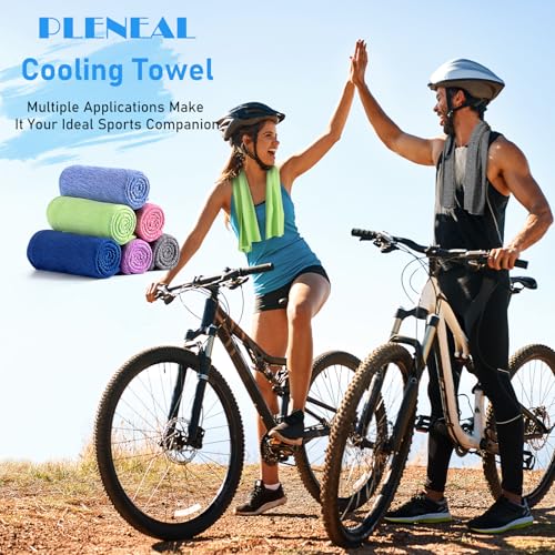 Cooling Towels - 6 Pack Cooling Towel (40"x12"), Ice Gym Towels for Working Out, Microfiber Cooling Towels for Neck and Face, Yoga Towel for Home Gym, Workout & More Activities