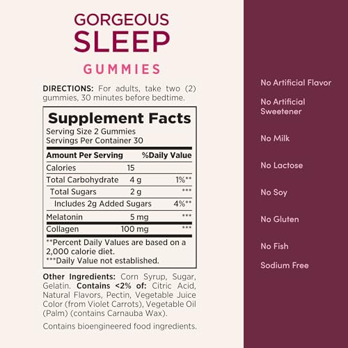 Nature's Bounty Optimal Solutions Gorgeous Sleep Melatonin 5mg Gummies