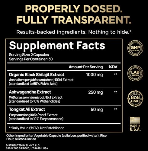 100x Strength Shilajit for Men with 10% Tongkat Ali & Ashwagandha