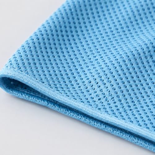 Cupro Cooling Wristband, Wrist for Hot Flashes & Menopause, Ice Wristband for Athletes, 20x30cm Blue