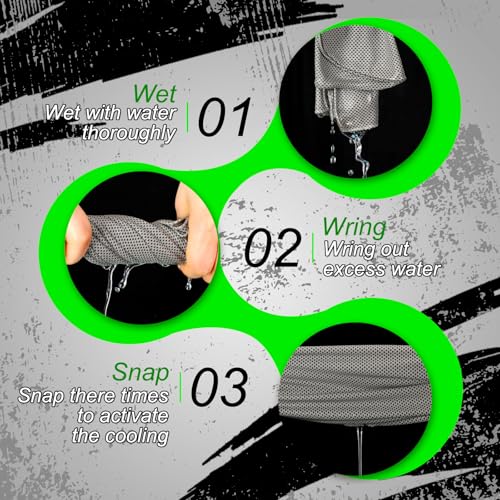 6 Pcs Cooling Hoodie Sport Cooling Towels | Sport Towels, Cooling Face and Neck, Soft Breathable, Chilly Camping Towels, Absorbent Microfiber Towel, for Face and Neck