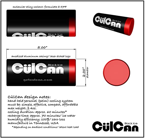 The CulCan by Black Ice Cooling. Unique Hand, Palm, and Body Cooling Device Helps You Cool Down Rapidly to Improve the Quality of Your Workouts, Outdoor Activities and Comfort in Hot Summer Weather