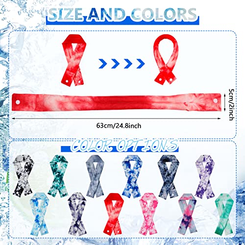 Geyoga Cooling Neck Wraps Cooling Scarf Wrap Bandanas for Summer Women Men Walking Riding Outdoor