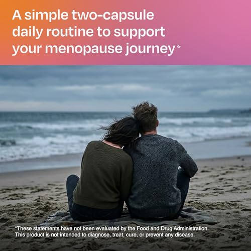 Amberen Libido Spark Menopause Support Supplement for Women —Supports Intimate Wellness with Asian Ginseng Root Extract, Hormone-Free, Soy-Free, 60 Capsules, 30-Day Supply