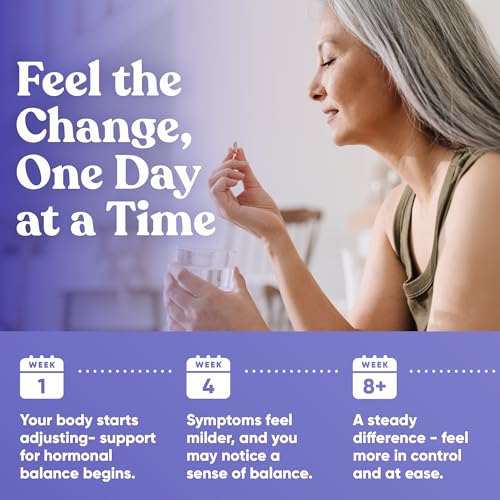 Staying Cool Hot Flash Relief for Women - Menopause Relief, 60 Capsules | Perimenopause & menopause supplements for women with Black Cohosh, Vitex & Ashwagandha for hormone balance and night sweats
