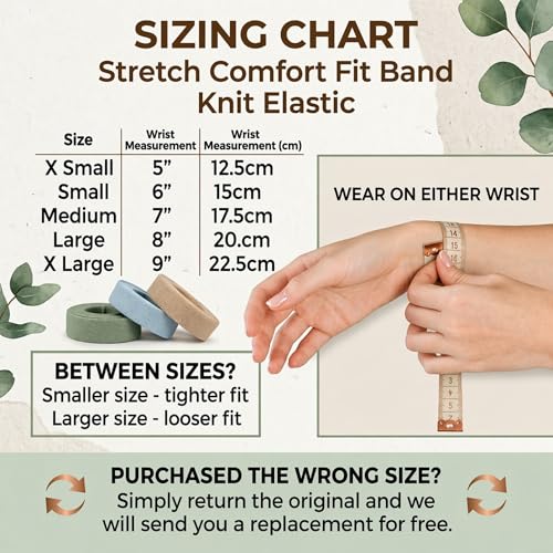 Menopause Cooling Bracelet - Acupressure Wristband Infused Scent | Hot Flashes Relief, Sleep and Mood Support, Slip-On Knit Elastic Band, For Women
