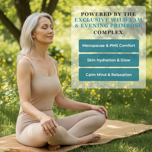 Botanicals Wild Yam Cream: Hormone Balance, Menopause Support 2Oz | infused with Evening Primrose Oil, Soothes Hot Flashes, PMS Nighttime, Sleep Comfort, Non-Greasy, Gift for Mom (Unscented)