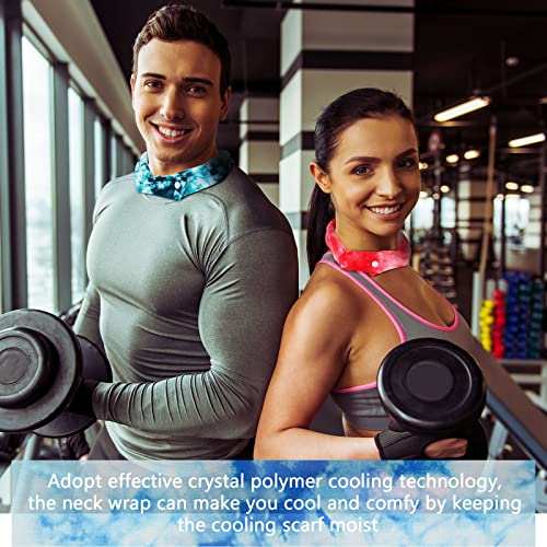 Geyoga Cooling Neck Wraps Cooling Scarf Wrap Bandanas for Summer Women Men Walking Riding Outdoor