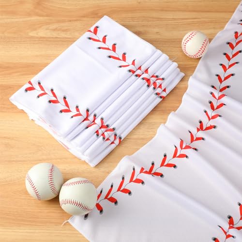 12 Pcs Cooling Towels Sweat Rag Baseball Cooling Towels | 40"x12" Breathable Cool Towel, Ice Microfiber Rag, Team Gifts Essentials, Sport Party Favor, Fast Drying