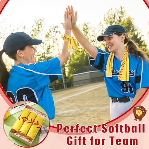 Peryiter 12 Counts Mini Cooling Towel, 30" x 9" Baseball Softball Soccer Golf Sweat Towel, Breathable Chilly Rag, Microfiber Sport Rags for Team Gym Running Coach Gift