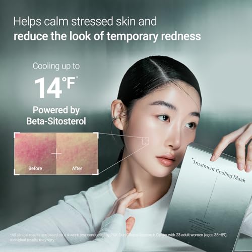 DA EFFECT Treatment Cooling Mask, Calming Face Mask for After Sun, 5 Sheets | Cooling vegan sheet mask for after-sun care and heat-stressed skin; comforts dry, sensitive skin with refreshing hydration.