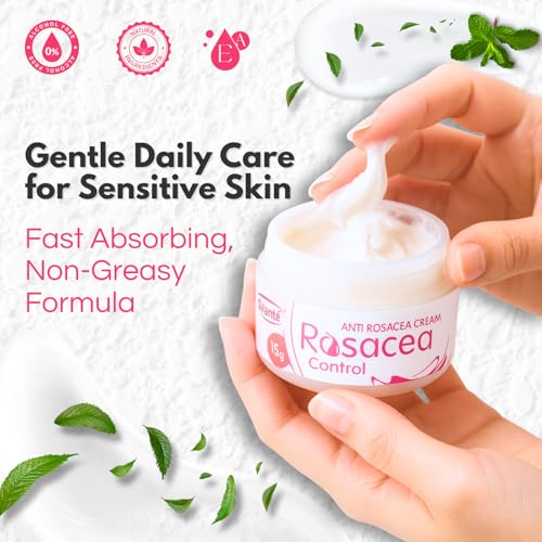 Facial Redness Cream for Men & Women with Rosacea - 0.5 oz