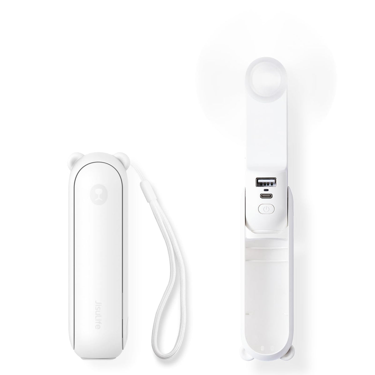 JISULIFE 3 IN 1 Portable Fan with Power Bank & Flashlight Featured